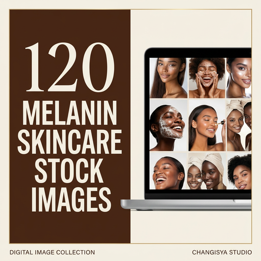 120 Melanin Skincare Stock Images bold editorial variation