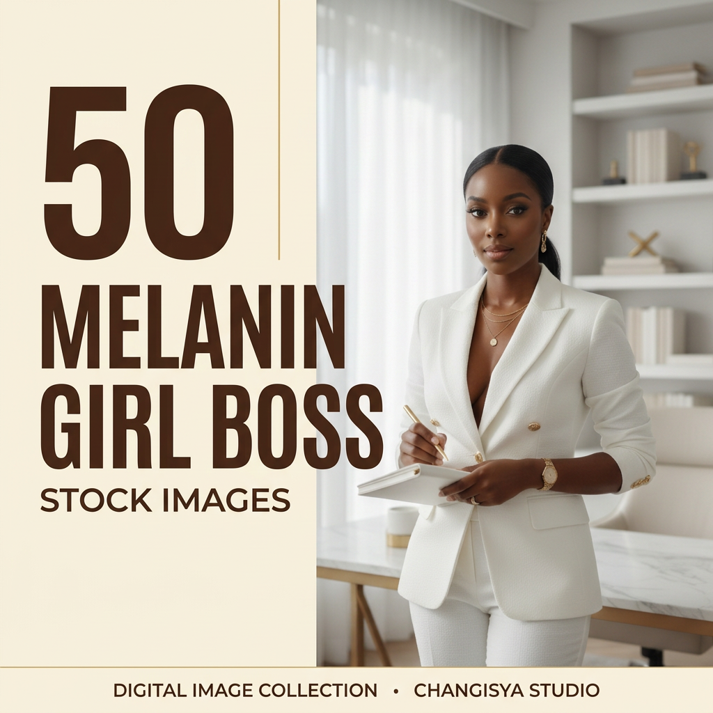 50 Melanin Girl Boss Stock Images light editorial variation