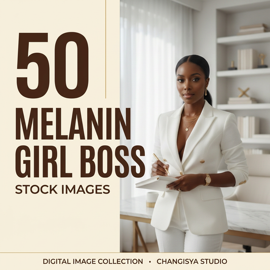 50 Melanin Girl Boss Stock Images light editorial variation