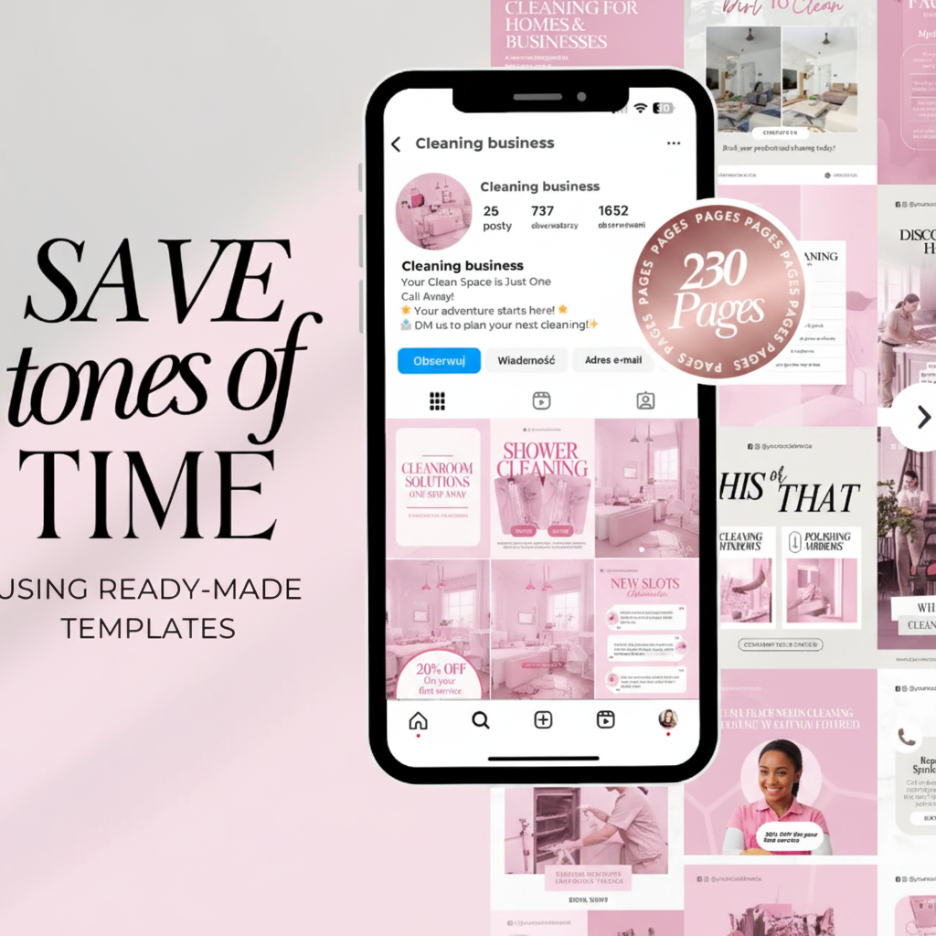 Cleaning Templates - Phone Mockup