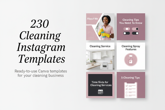 230 Cleaning Business Instagram Templates - Cover