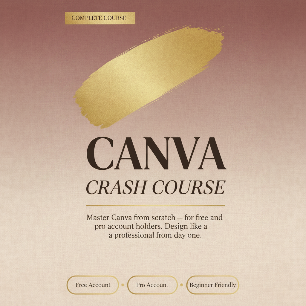 Canva Crash Course - Complete Course Cover Square